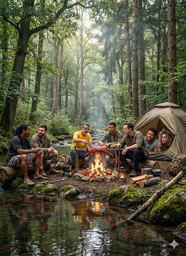 Imagem do prompt Acampamento