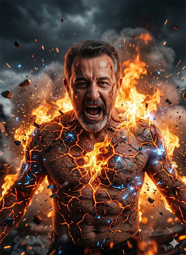 Imagem do prompt Explodindo