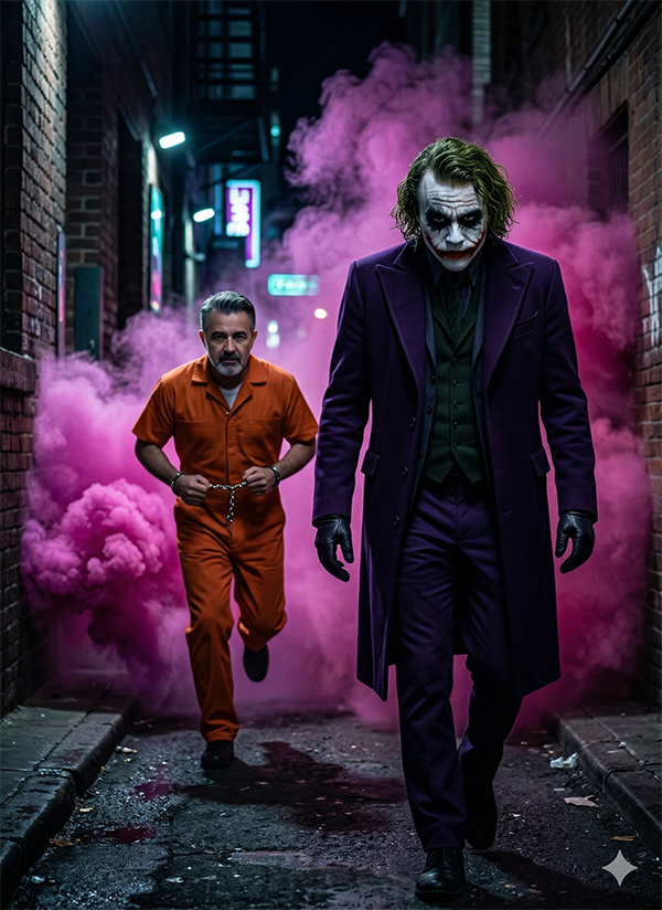 Imagem do prompt Fugitivo_e_coringa