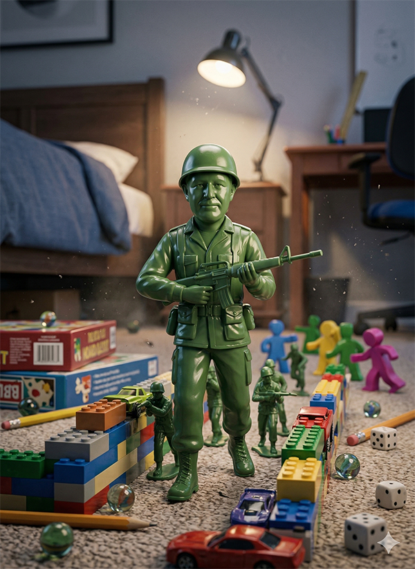 Imagem do prompt Guerra_infantil