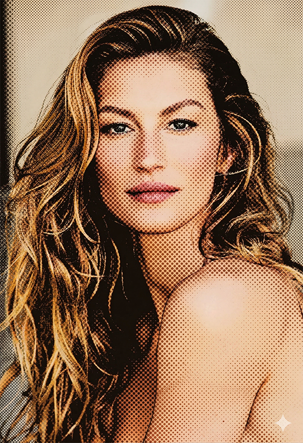 Imagem do prompt Halftone_colorido