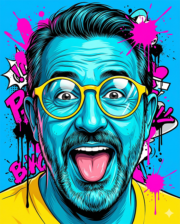 Imagem do prompt Pop_art_azul