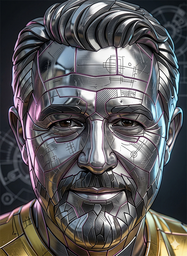 Imagem do prompt Rosto_metal