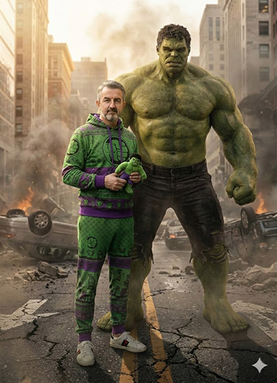 Imagem do prompt Hulk