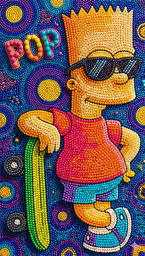 Imagem do prompt Mosaico_de_bolinhas