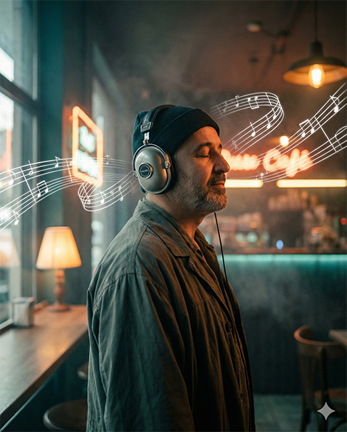 Imagem do prompt Ouvindo_musica