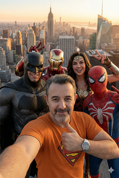 Imagem do prompt Selfie_super_herois
