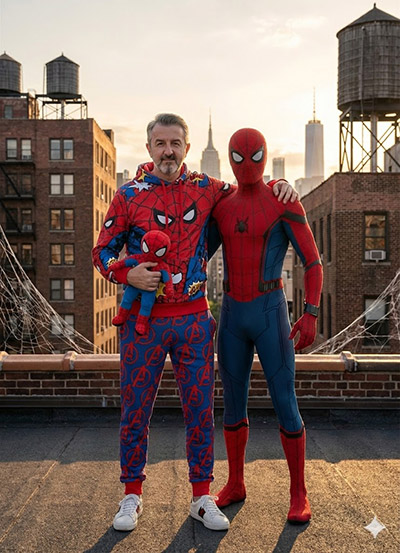 Imagem do prompt Spiderman