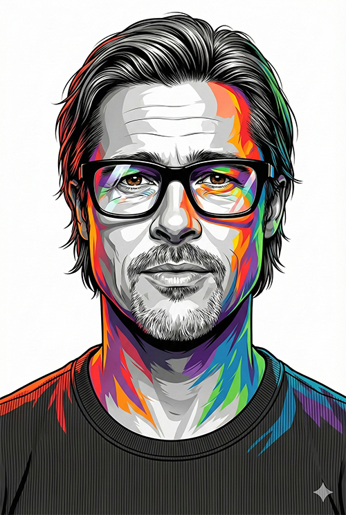 Imagem do prompt Bw_multicolours