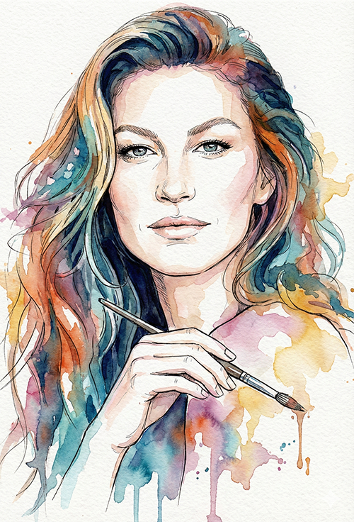 Imagem do prompt Guache