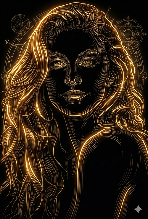 Imagem do prompt Linhas_douradas