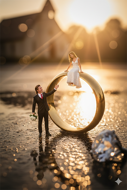 Imagem do prompt Noivos