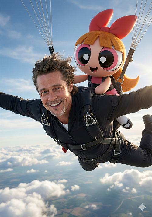 Imagem do prompt Paraquedas