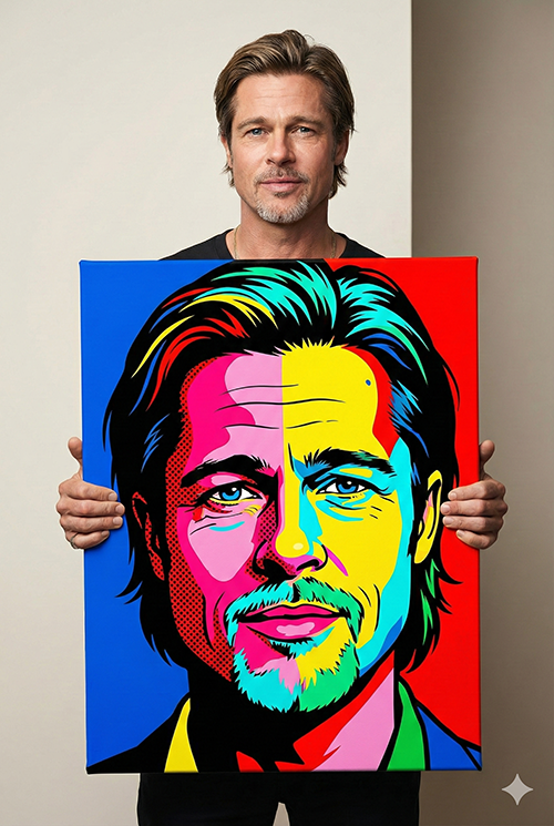 Imagem do prompt Segurando_pop_art