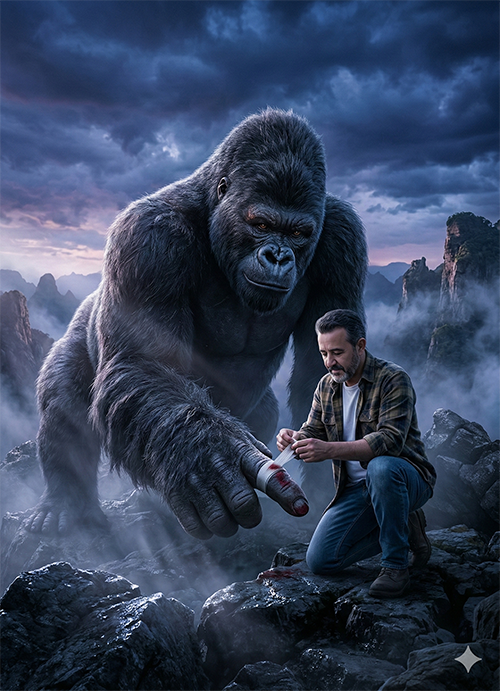 Imagem do prompt Dedo_ferido