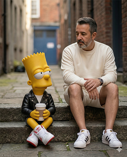 Imagem do prompt Na_escada