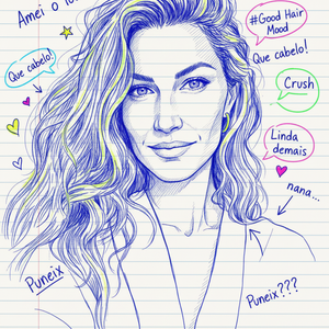 Imagem do prompt Caricatura_pintura_checklistinicial item caneta azul marcadores