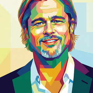 Imagem do prompt Caricatura_pintura_create highquality geometric vector portrait