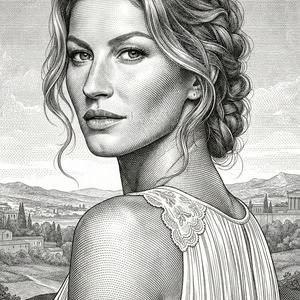 Imagem do prompt Caricatura_pintura_create ultrahighquality banknotestyle engraved lineart