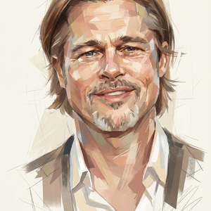 Imagem do prompt Caricatura_pintura_edit uploaded photo create geometric