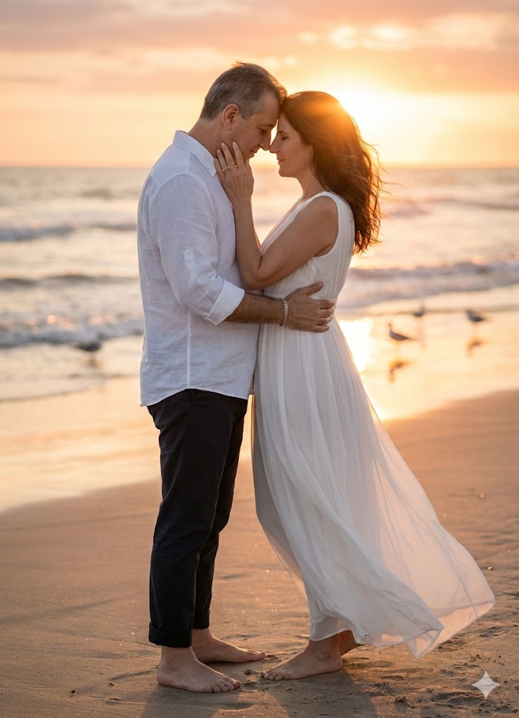 Imagem do prompt Casal_casalnapraia