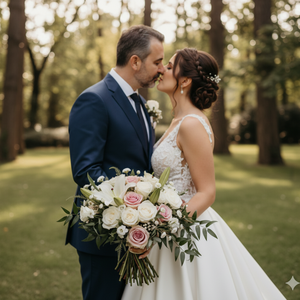 Imagem do prompt Casal_duas fotos individuais minha parceiro