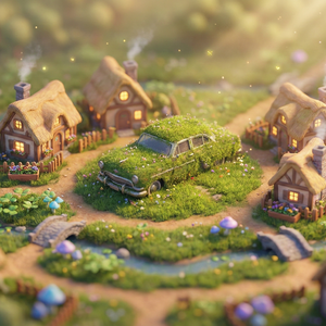 Imagem do prompt Cidades_transform objeto whimsical fairytale landmark