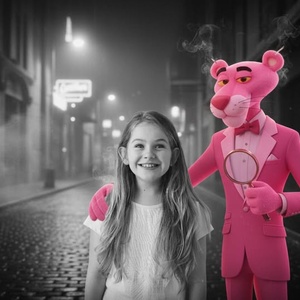 Imagem do prompt Cinema_cutoutpanteracorderosa