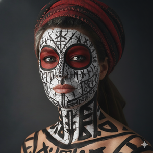 Imagem do prompt Criativo_pinturanorosto