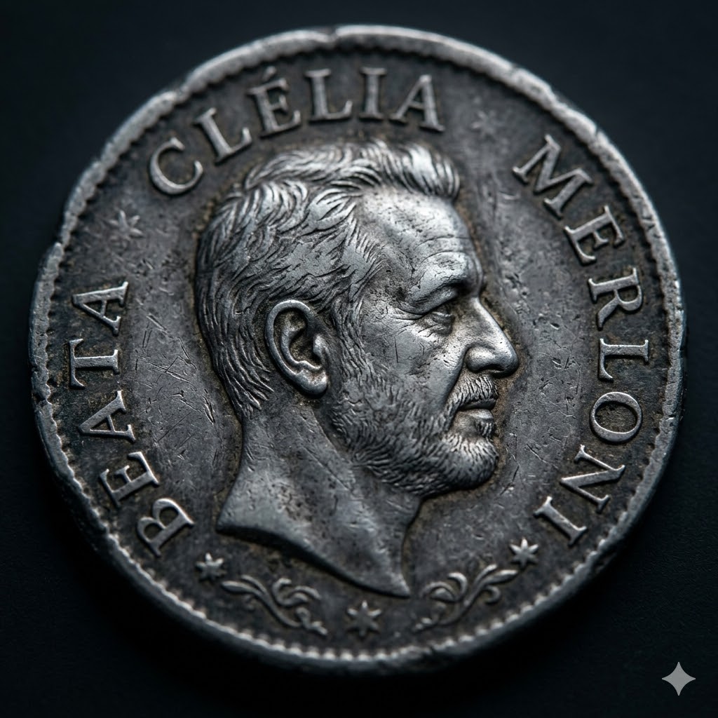 Imagem do prompt Dinheiro_moedaprataenvelhecidapacas