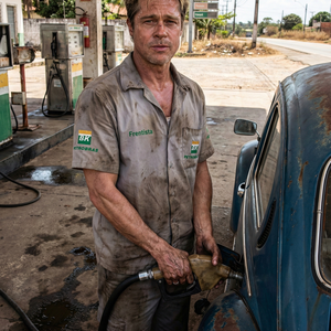 Imagem do prompt Efeitos_nano banana brazilian station attendant