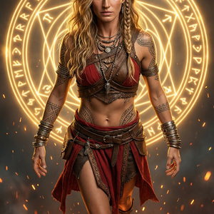 Imagem do prompt Epico_create powerful mystical warrior character