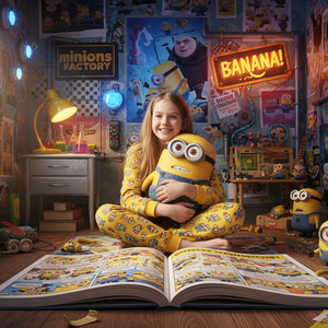 Imagem do prompt Caderno_livroepijamaminions