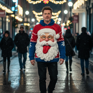 Imagem do prompt Masculino_book_prompt nano banana moletom natalino