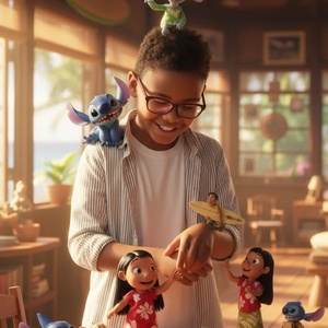 Imagem do prompt Personagens_cinematic recreation hawaiian beach house