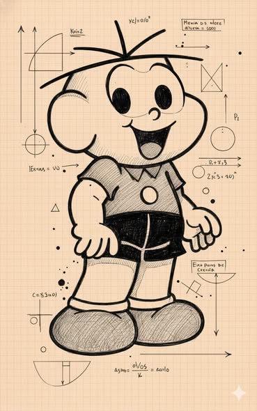 Imagem do prompt Personagens_desenho milimetrado