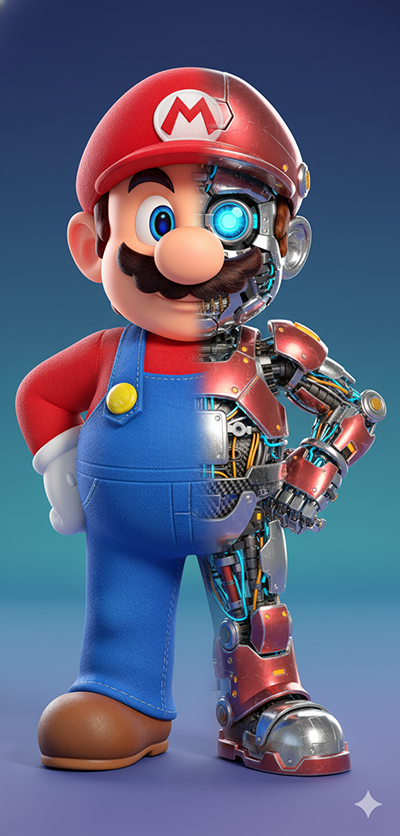 Imagem do prompt Personagens_metadeandroid