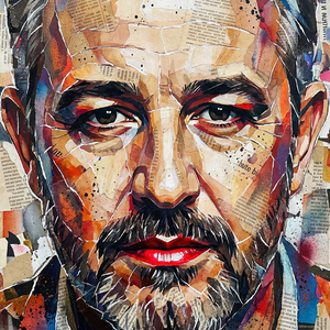 Imagem do prompt Rosto_arte_closeup portrait persons face forehead