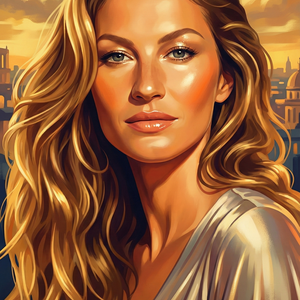 Imagem do prompt Rosto_arte_create cinematic retroromantic illustration city