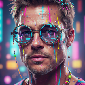 Imagem do prompt Rosto_criativo_create hyperdetailed digital portrait using