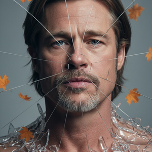 Imagem do prompt Rosto_criativo_surreal cinematic portrait based uploaded