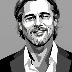 Imagem do prompt Rosto_efeito_vetormonocromatico