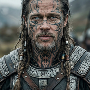 Imagem do prompt Rosto_realista_create fierce ethereal warrior portrait