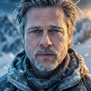 Imagem do prompt Rosto_realista_nevasca