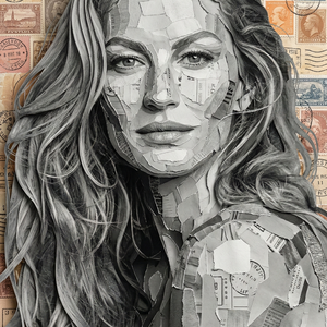 Imagem do prompt Rosto_surreal_selosgrayscale