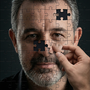 Imagem do prompt Rosto_surreal_uploaded photo only face character