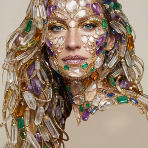 Imagem do prompt Rosto_surreal_uploaded photo sole facial reference