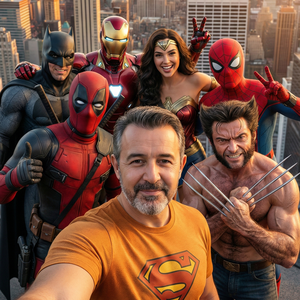 Imagem do prompt Selfie_6_herois