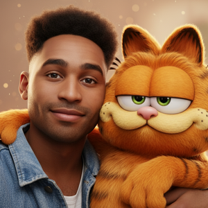 Imagem do prompt Selfie_garfield