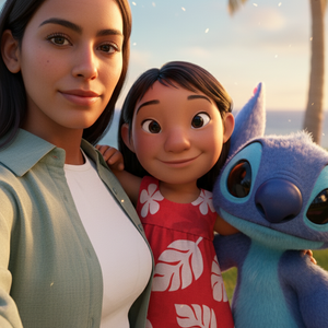 Imagem do prompt Selfie_lilo_stitch